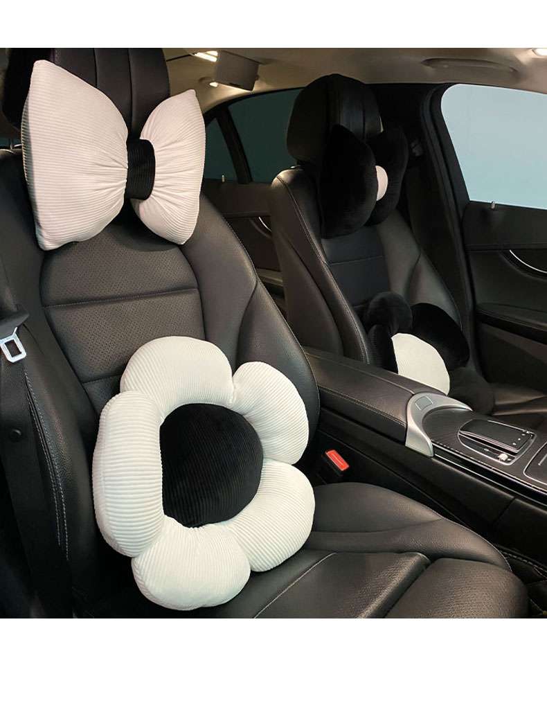 クッション 花とリボンの車内おしゃれクッションセット
