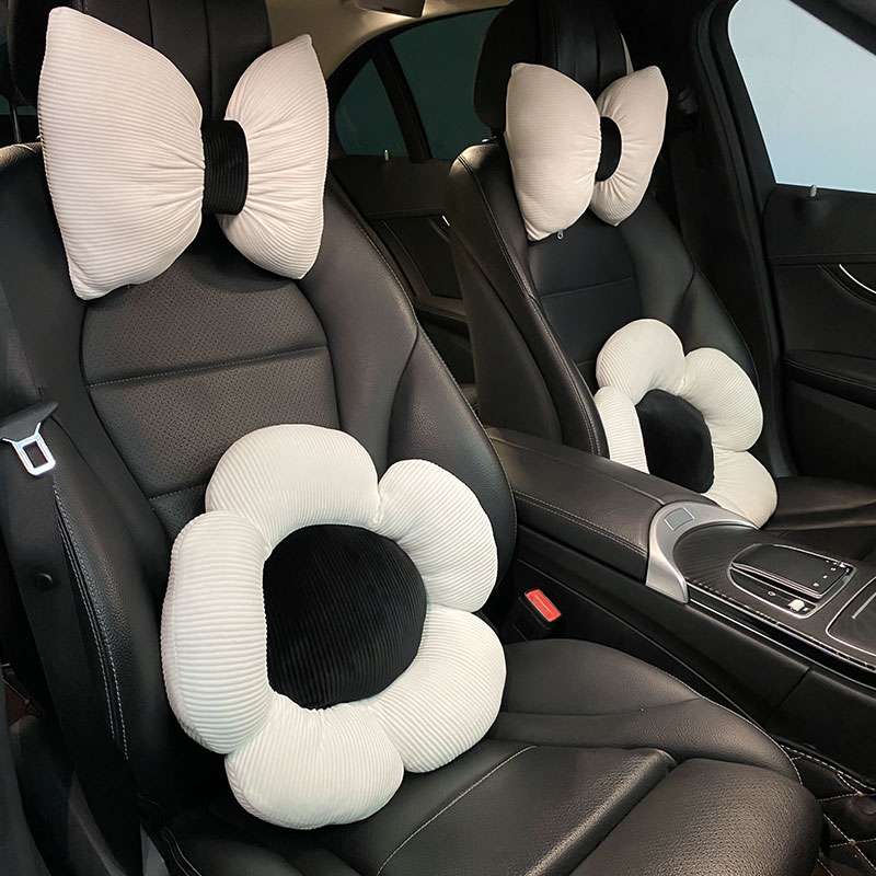 クッション 花とリボンの車内おしゃれクッションセット