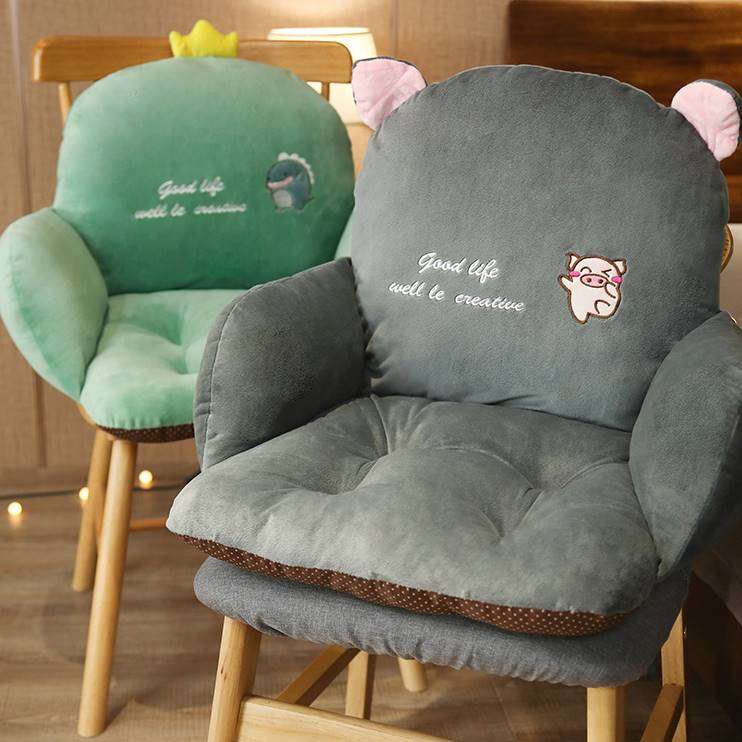 クッション クッション 動物モチーフ付きふわふわ座椅子