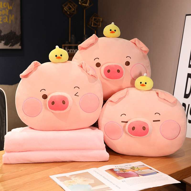 クッション ぶたさんとひよこのふわもちクッション