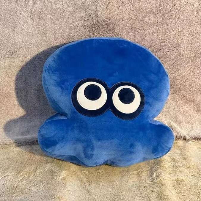 クッション イカ型キャラクタークッション