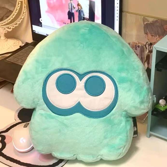 クッション イカ型キャラクタークッション