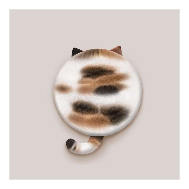 クッション もふもふ猫型クッションチェア