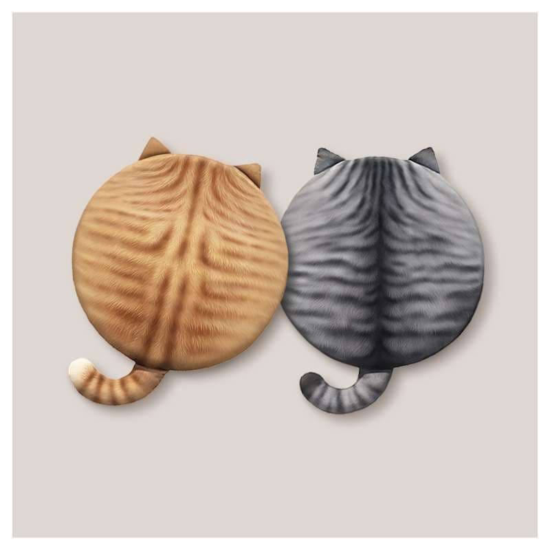 クッション もふもふ猫型クッションチェア