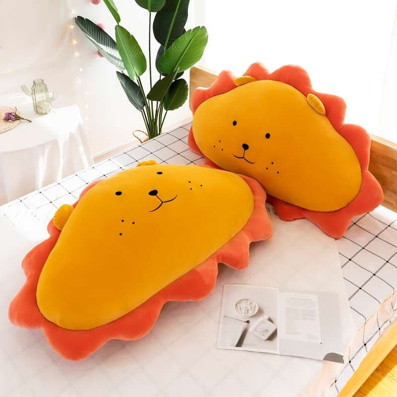 クッション にっこり笑顔のライオンぬいぐるみクッション