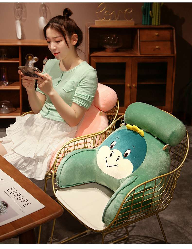 クッション 動物キャラクターの背もたれクッション