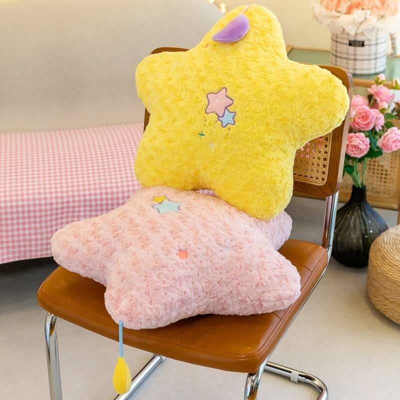 クッション ゆめかわ月と星のぬいぐるみクッション