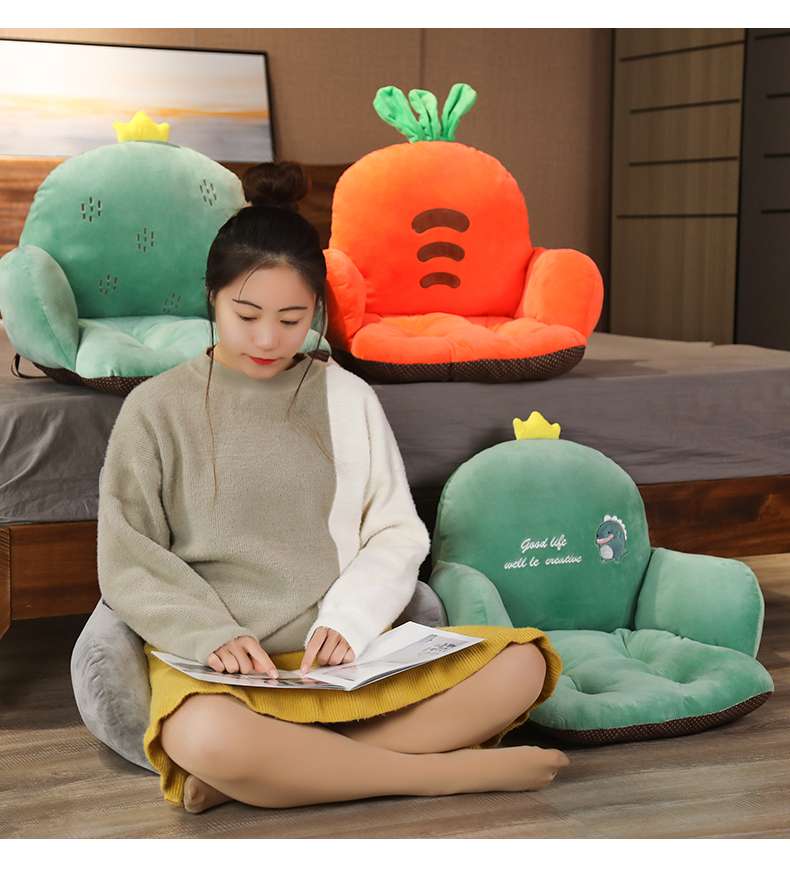 クッション クッション 動物モチーフ付きふわふわ座椅子