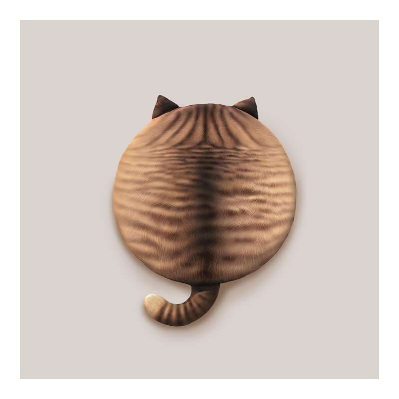 クッション もふもふ猫型クッションチェア