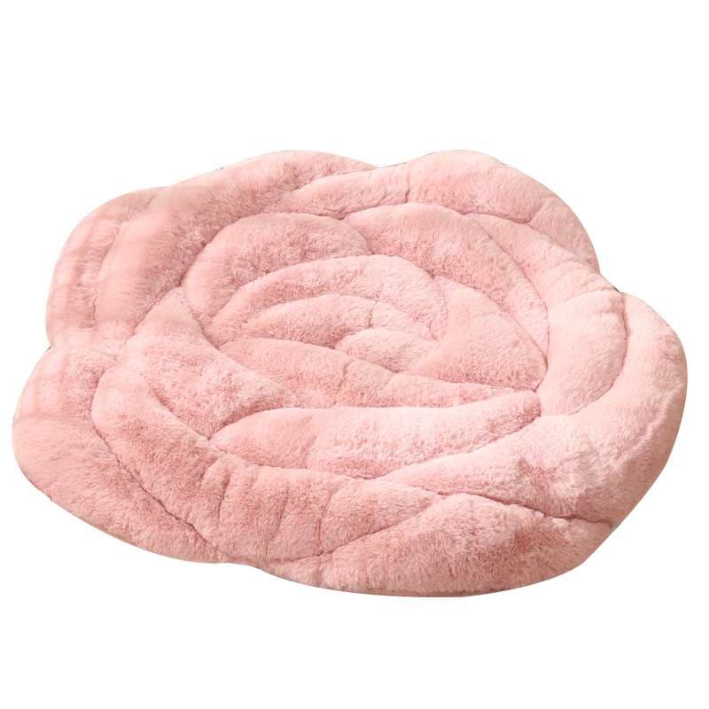 クッション ふわふわ薔薇型座布団クッション