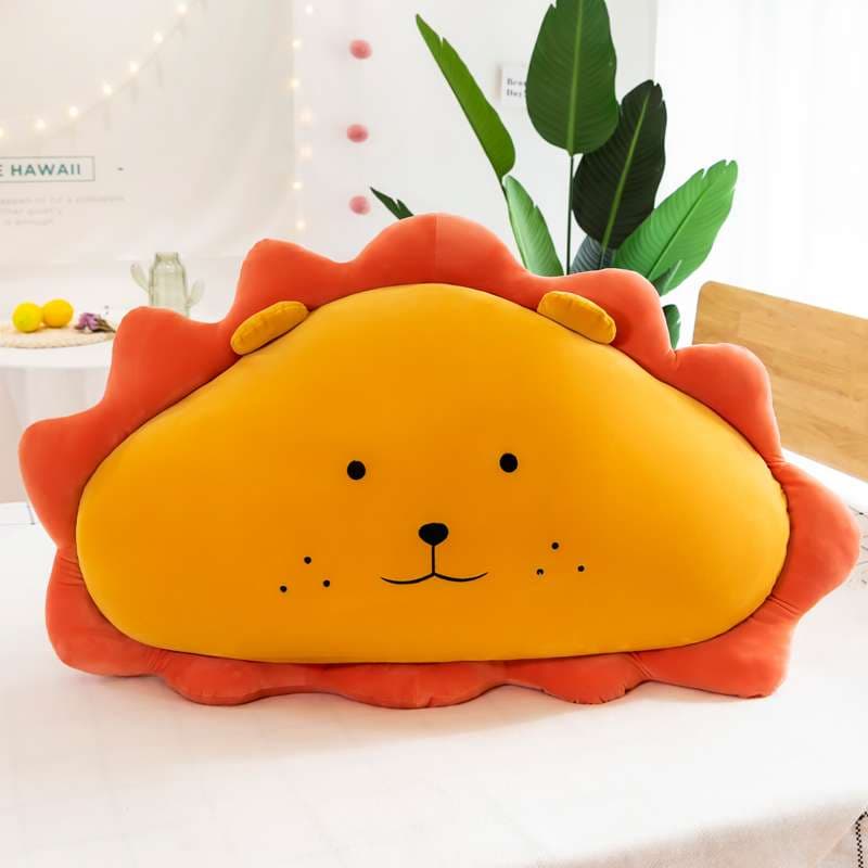 クッション にっこり笑顔のライオンぬいぐるみクッション