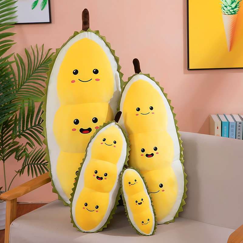 クッション ドリアン型ぬいぐるみクッション