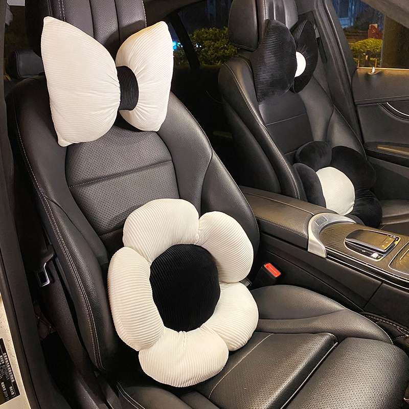 クッション 花とリボンの車内おしゃれクッションセット