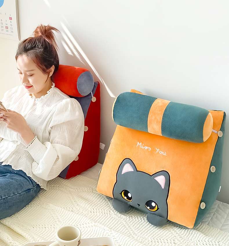 クッション かわいい動物デザイン 背もたれクッション