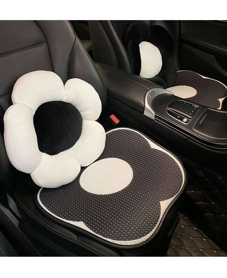 クッション 花とリボンの車内おしゃれクッションセット