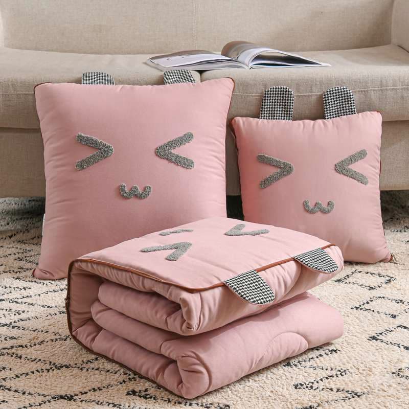 クッション 商品名: もちもちお顔クッション&ブランケットセット