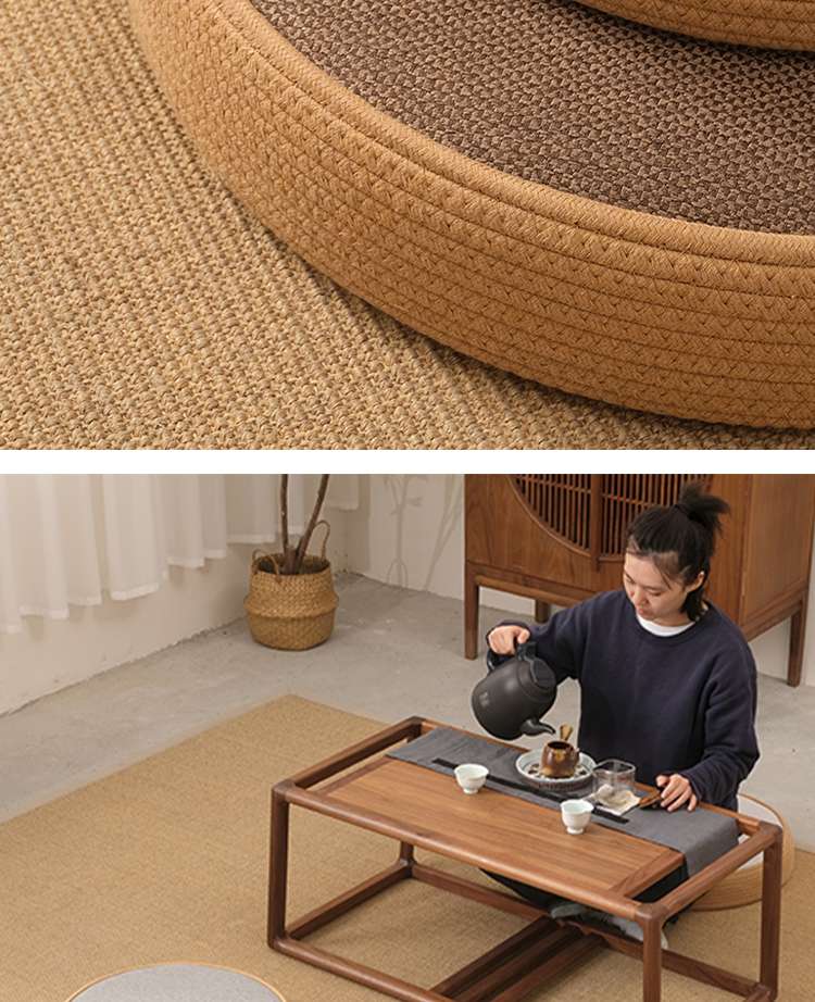 クッション 和風円形フロアクッション