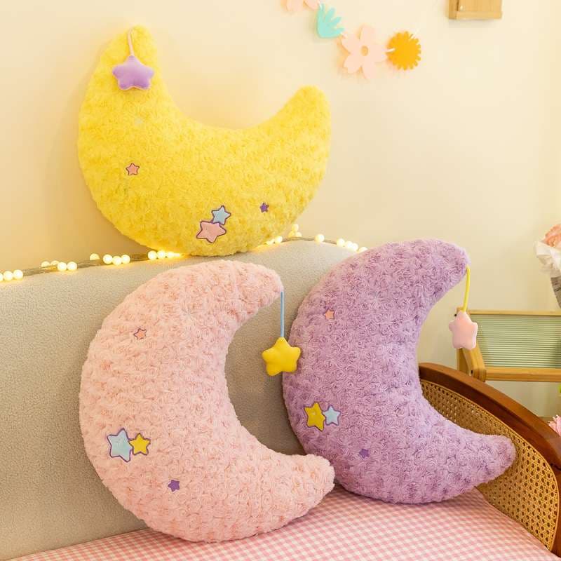 クッション ゆめかわ月と星のぬいぐるみクッション