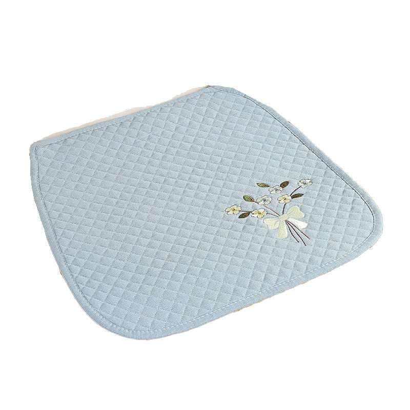 クッション クッション 浮き彫りユニコーン刺繍入りキルト座布団