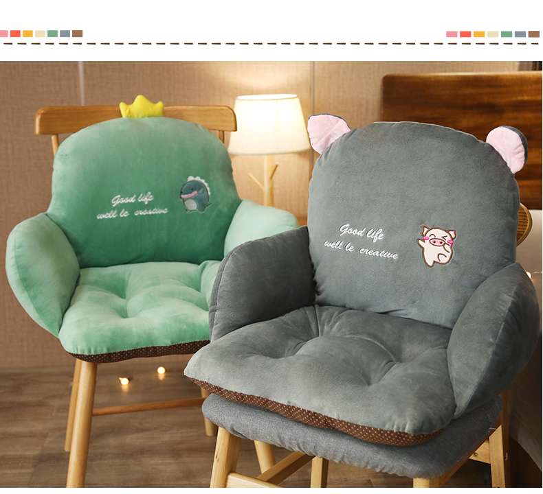 クッション クッション 動物モチーフ付きふわふわ座椅子