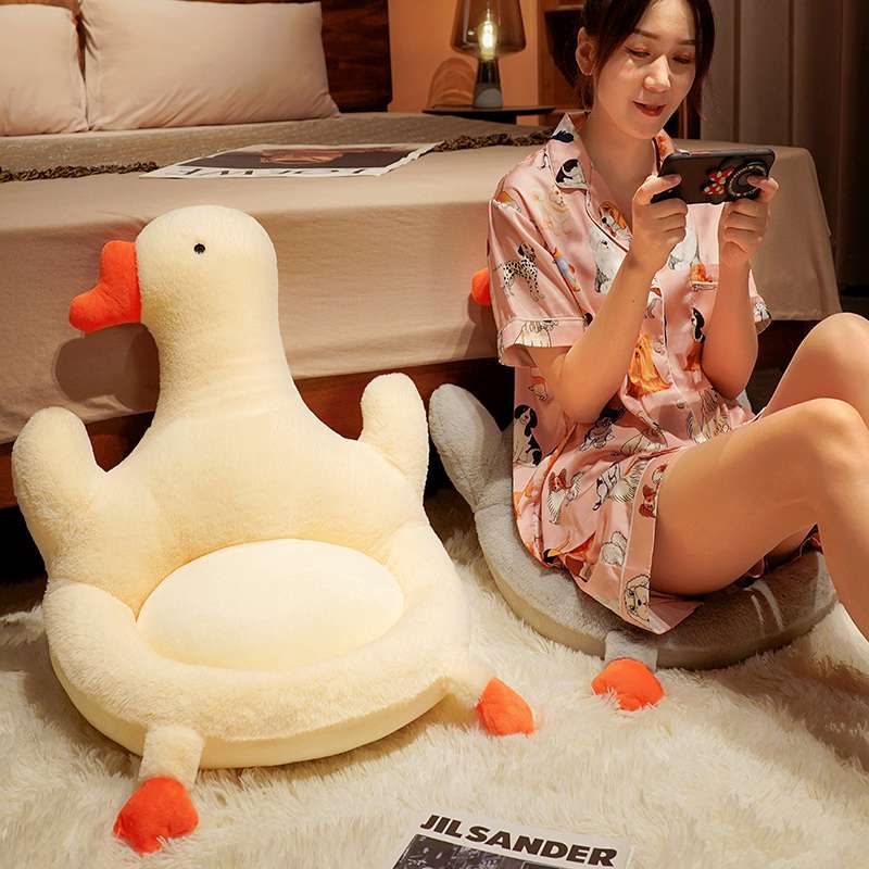 クッション アヒル型ぬいぐるみクッション座椅子