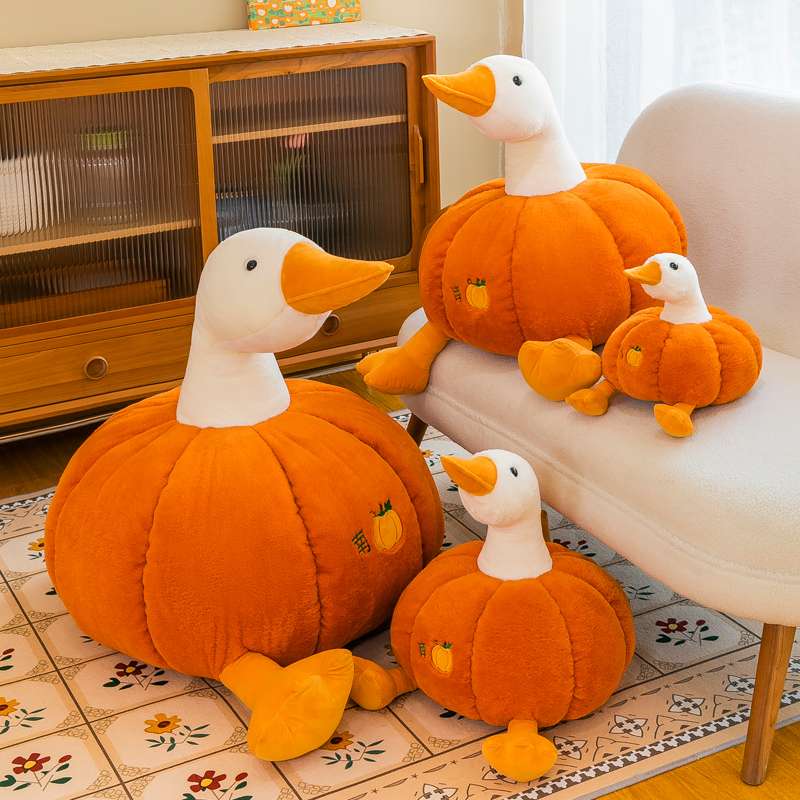 クッション かぼちゃあひるぬいぐるみクッション