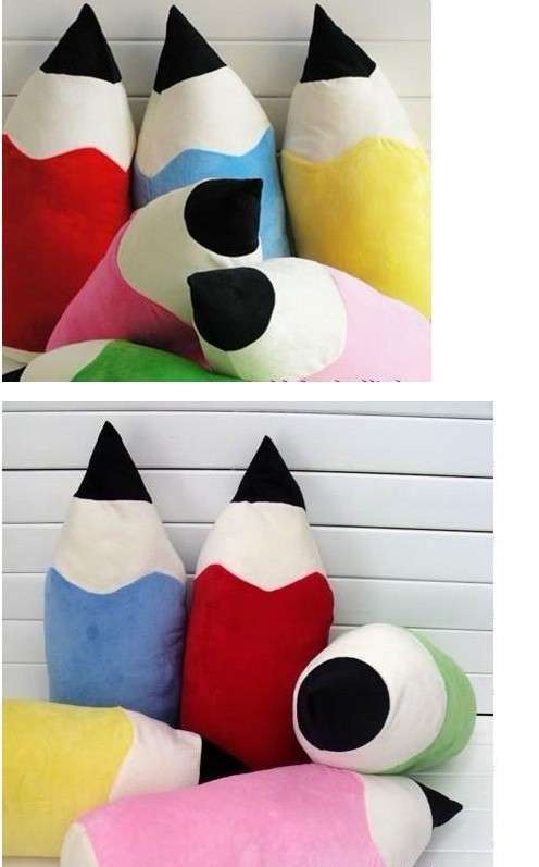 クッション えんぴつ型ふわふわクッション