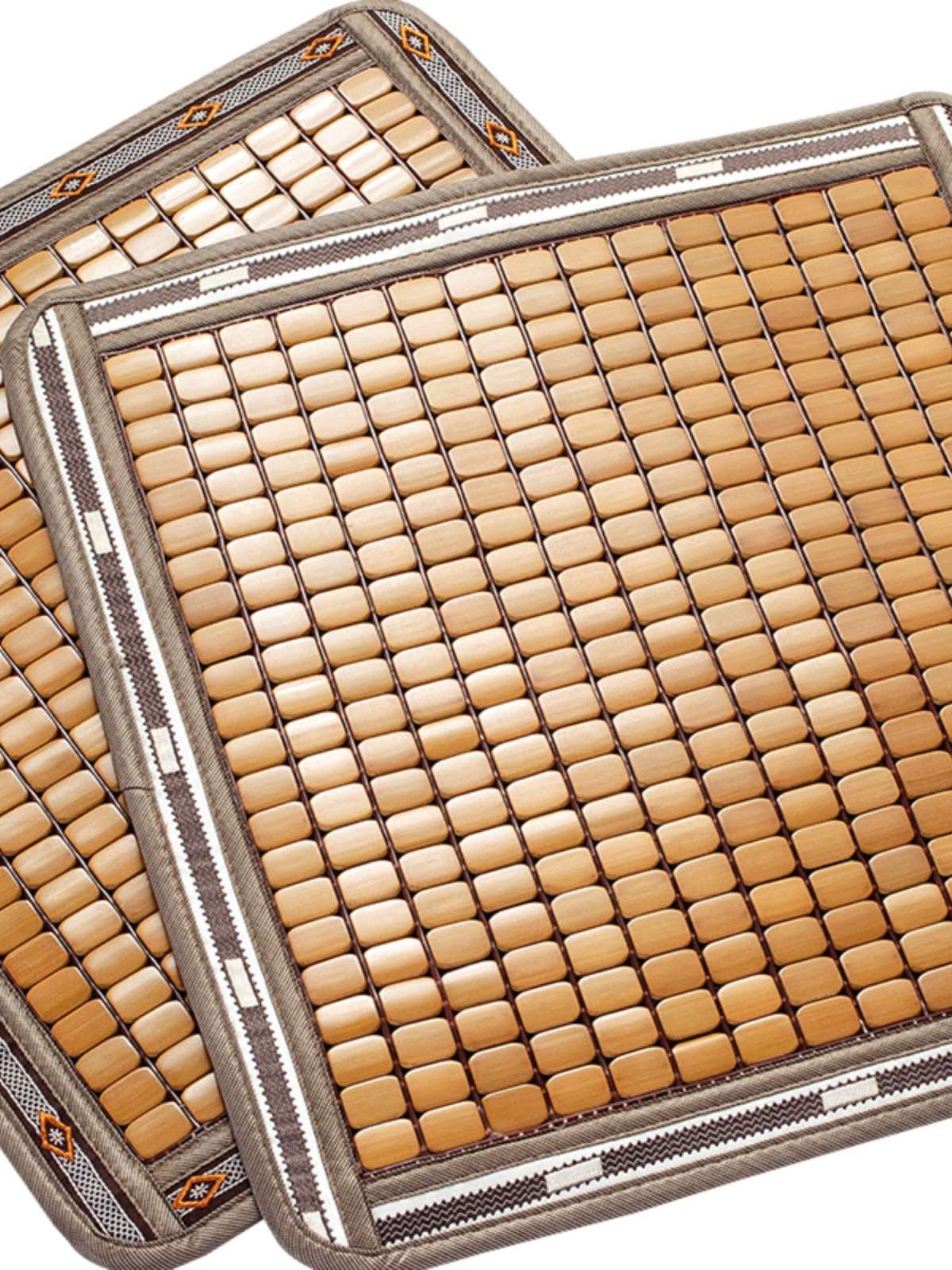 クッション 天然素材 市松模様クール座布団