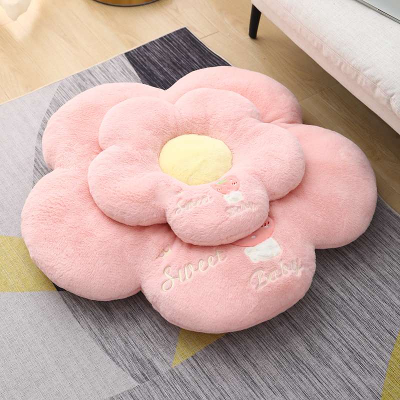 クッション ふわもこ花びらクッション 座布団セット