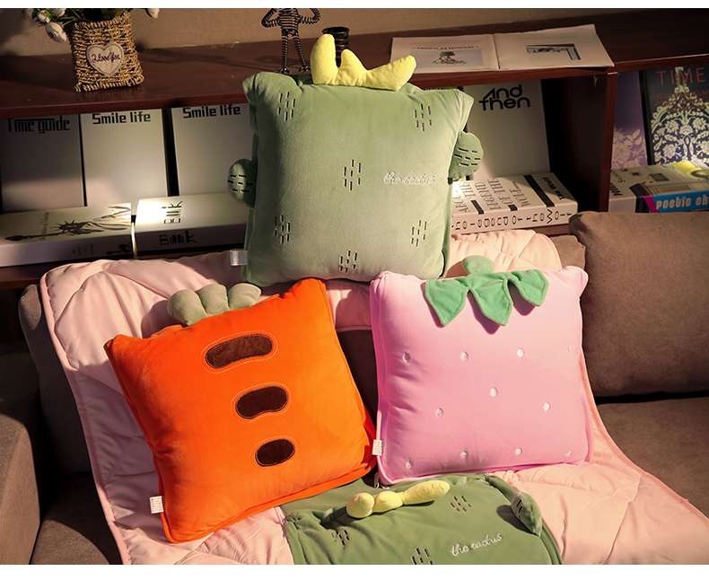クッション かわいい恐竜変身クッション毛布