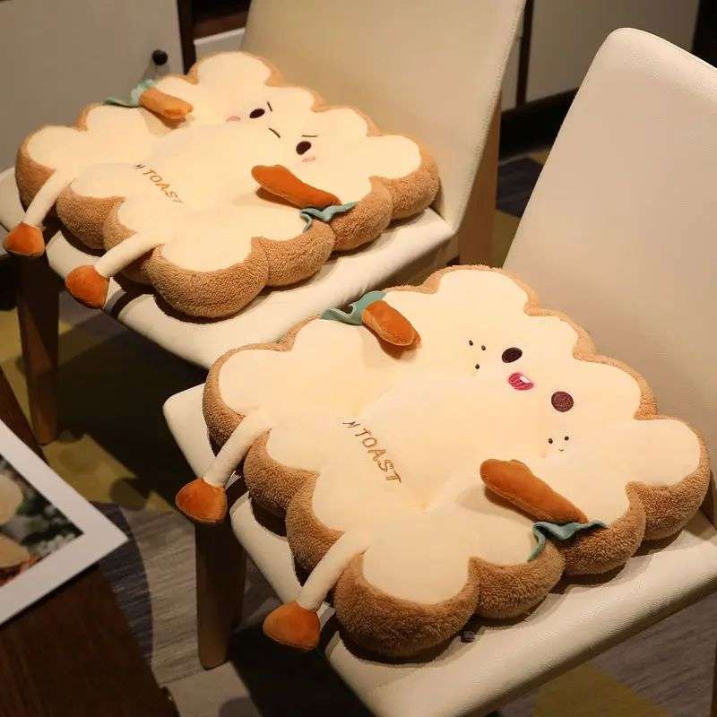 クッション トースト型ふわもち座布団クッション
