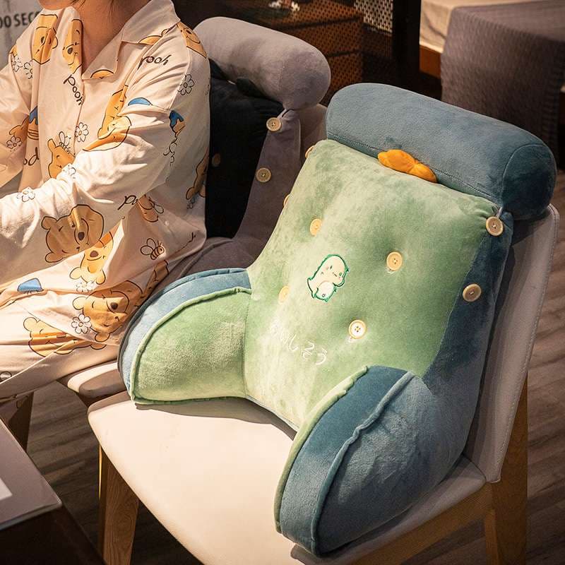 クッション ふわもこ動物キャラクター背もたれクッション