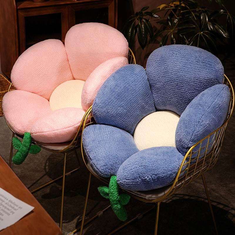 クッション 花びら型もこもこクッション