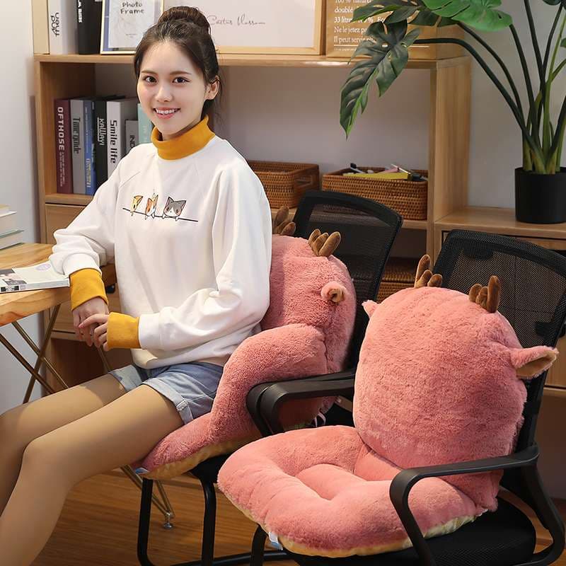 クッション もふもふ動物型座椅子クッション
