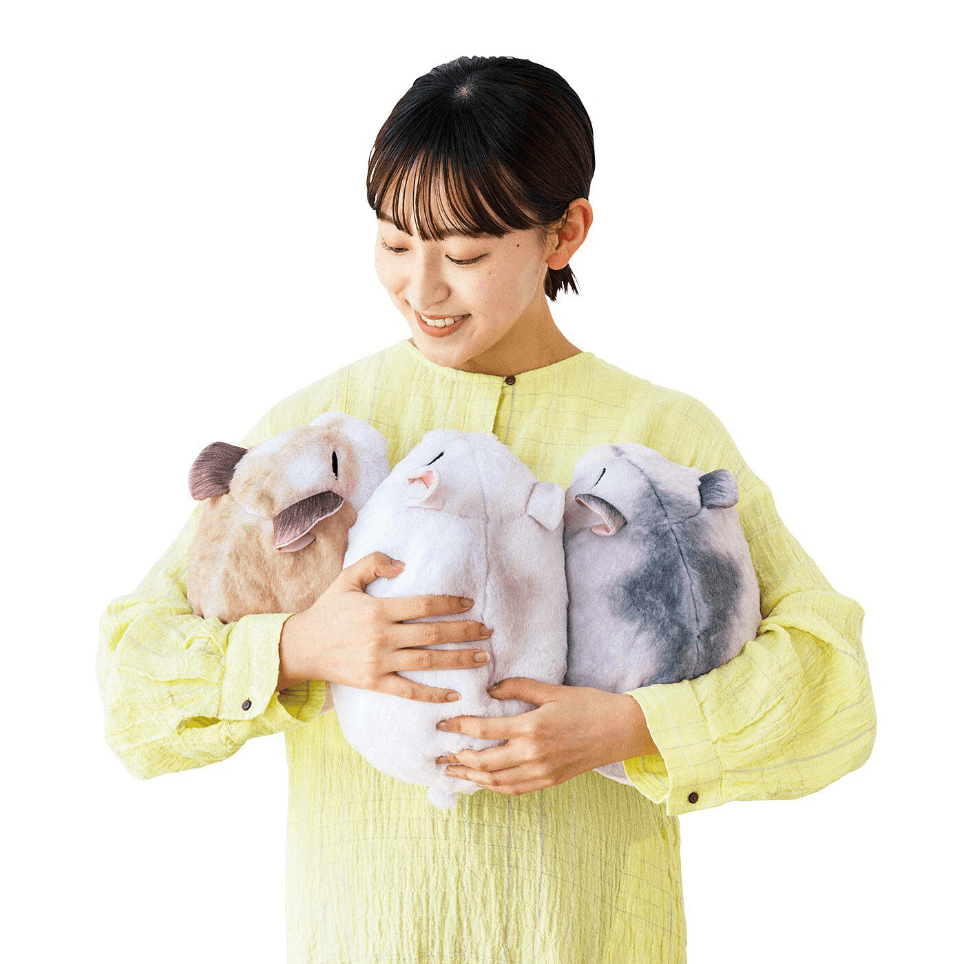 クッション もちもちハムスターぬいぐるみクッション