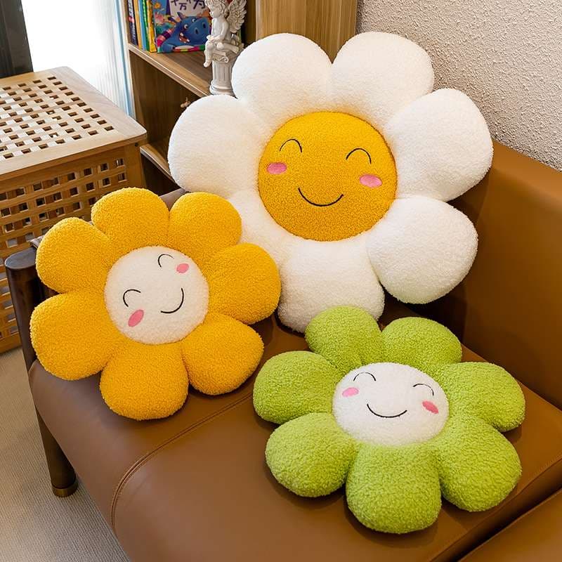 クッション にっこり笑顔のお花クッション