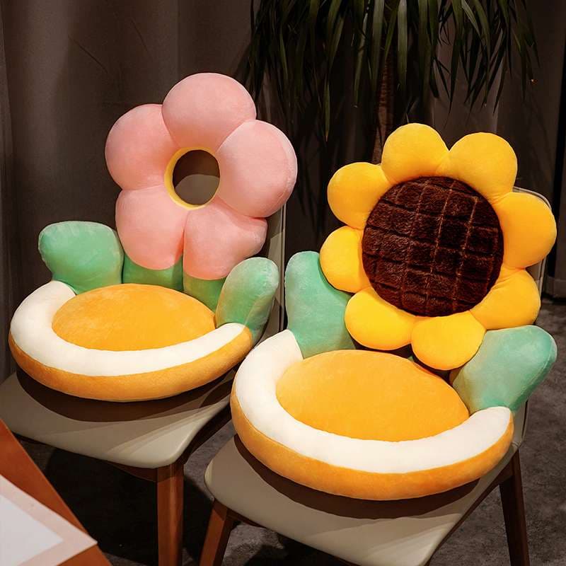 クッション お花モチーフのかわいいクッション椅子