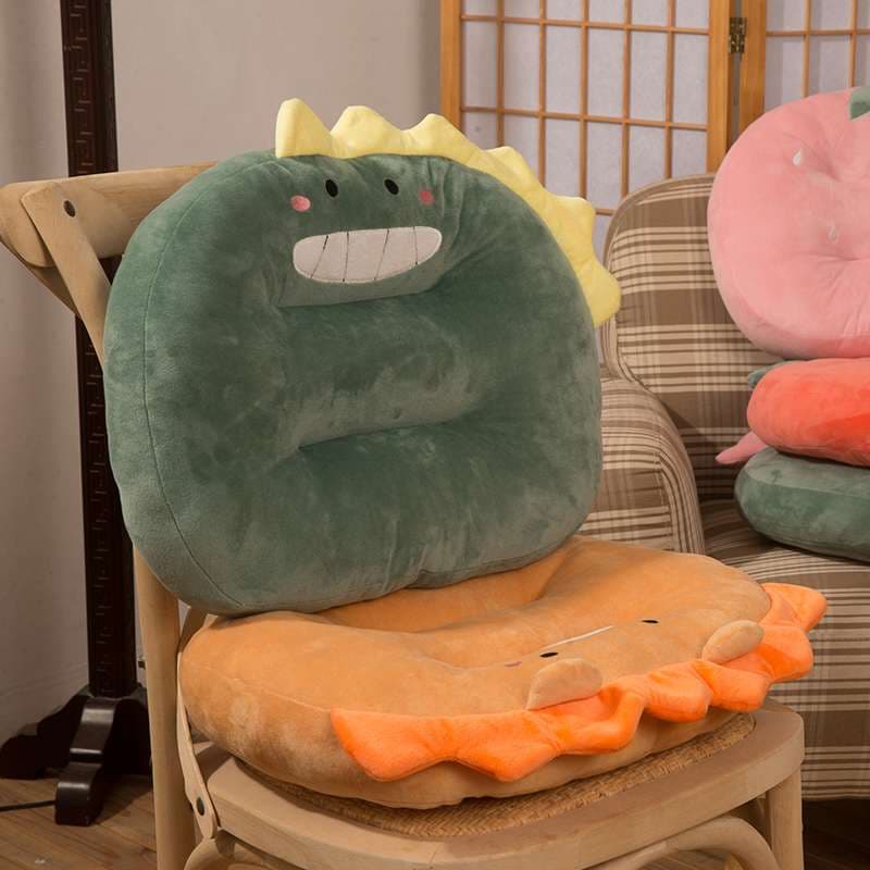 クッション 花型笑顔キャラクタークッション