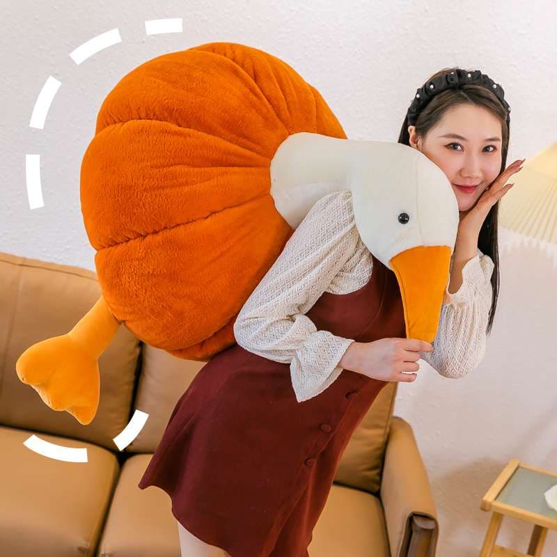 クッション かぼちゃあひるぬいぐるみクッション