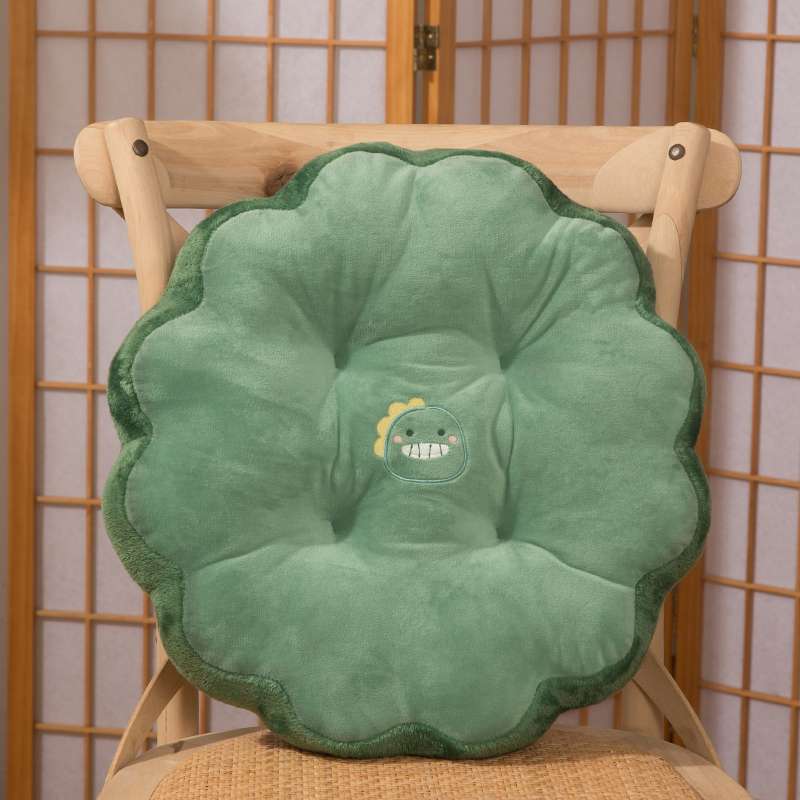クッション 花型笑顔キャラクタークッション