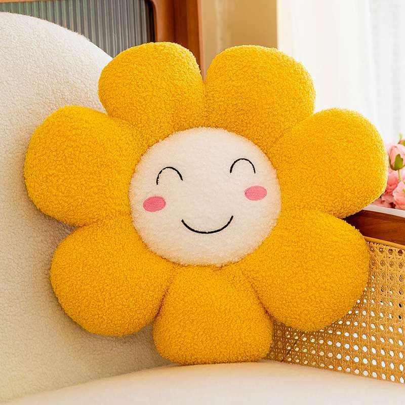 クッション にっこり笑顔のお花クッション
