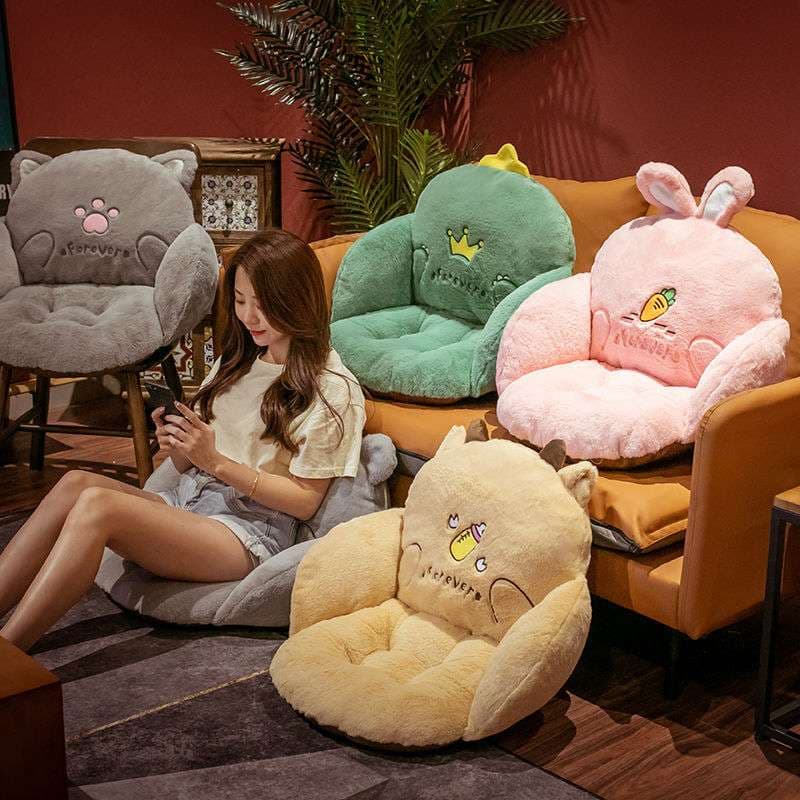 クッション もふもふ動物クッション座椅子