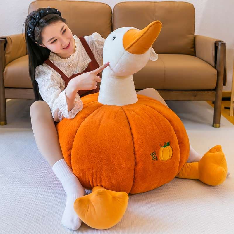 クッション かぼちゃあひるぬいぐるみクッション