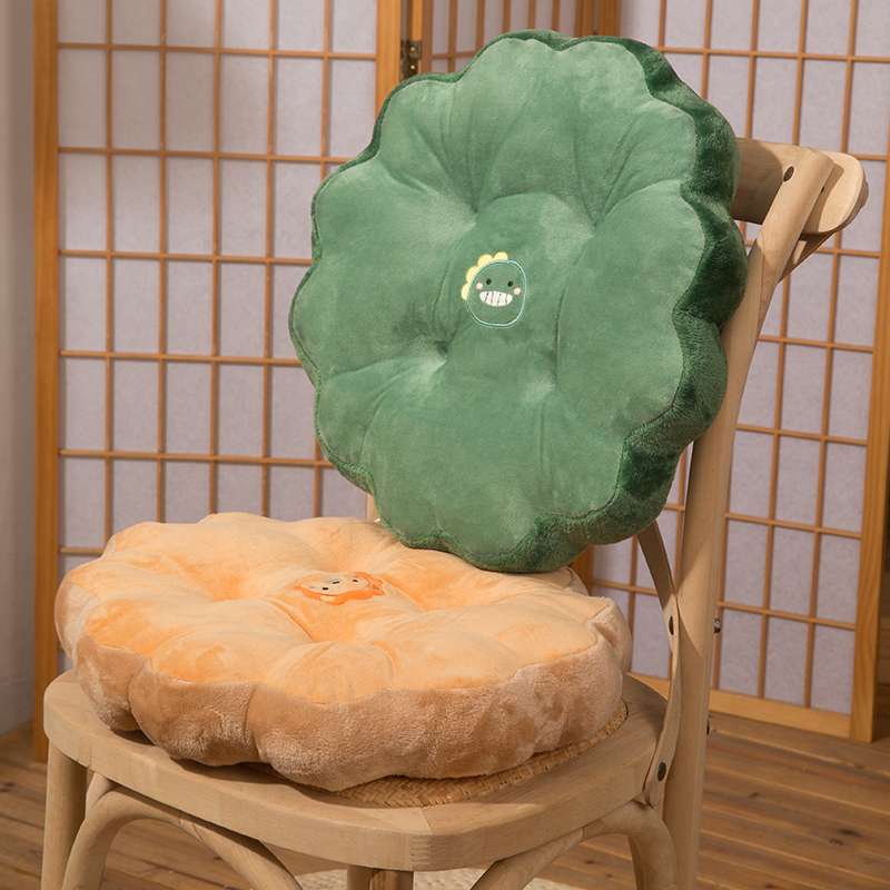クッション 花型笑顔キャラクタークッション