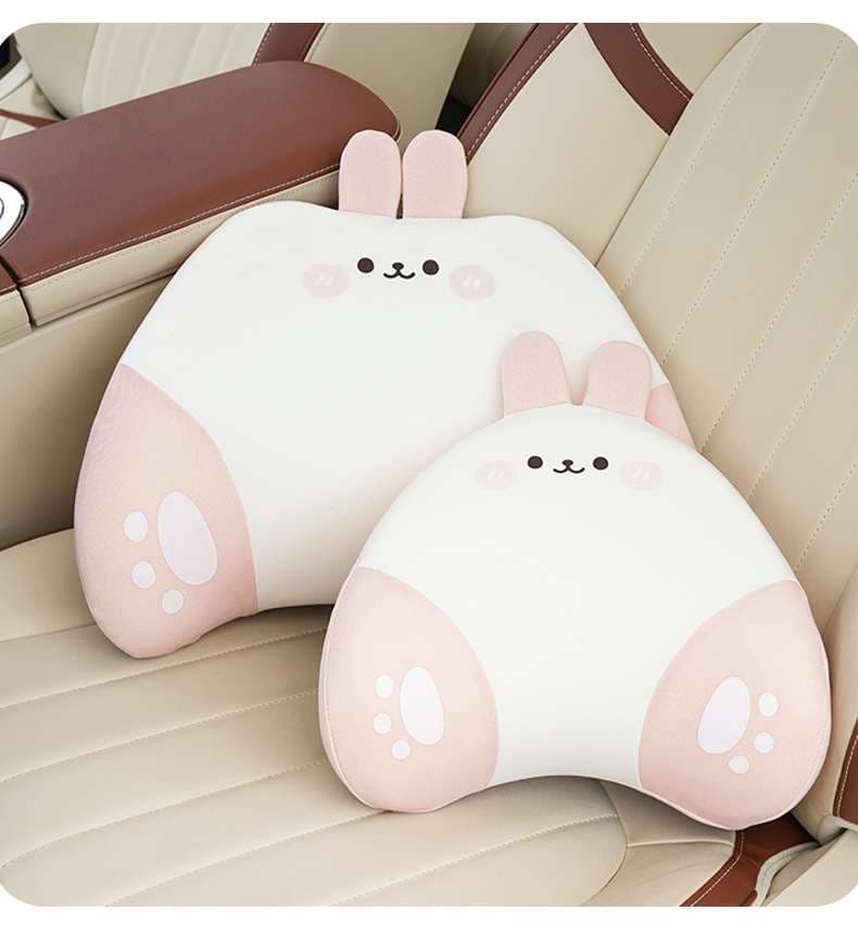 クッション かわいい動物型カーシートクッション