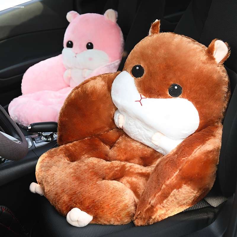 クッション モフモフ動物型車内クッション