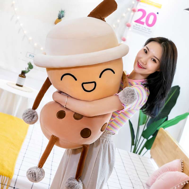 クッション クッション タピオカドリンク型抱き枕