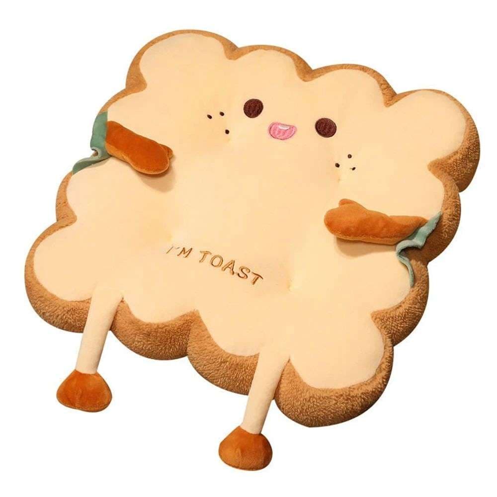 クッション トースト型ふわもち座布団クッション