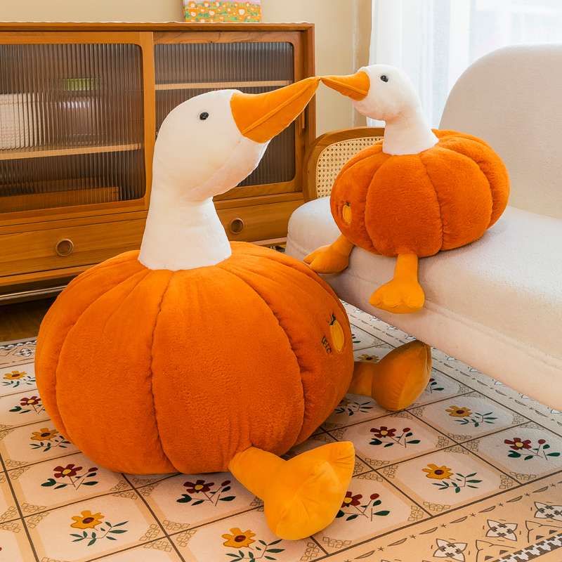 クッション かぼちゃあひるぬいぐるみクッション
