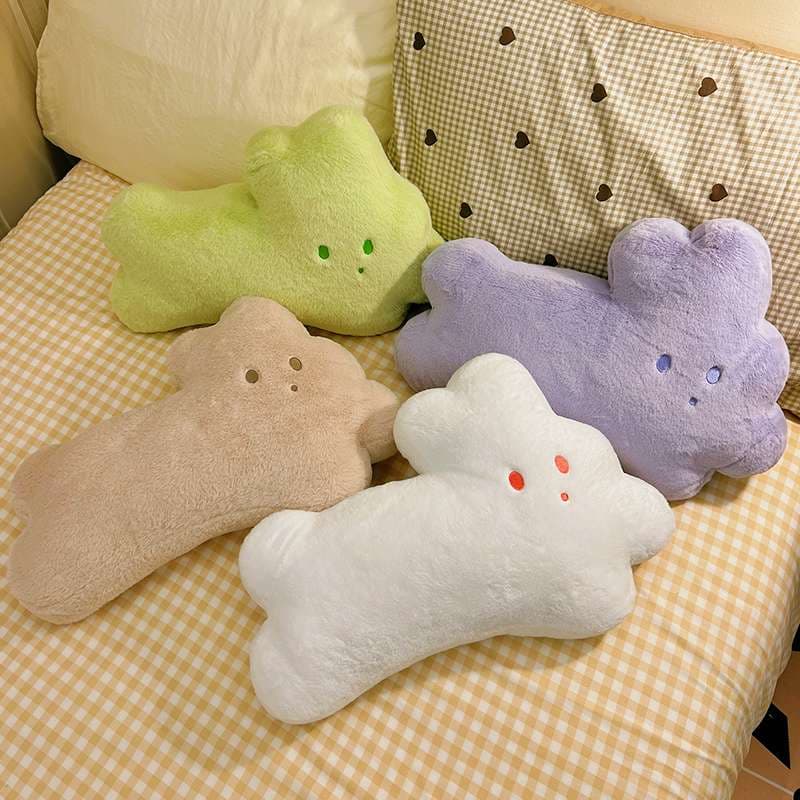 クッション もこもこ雲の表情クッション